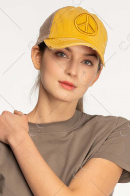 Criss-Cross Ponytail Baseball Cap – Embroidered Cotton, Mesh Back, Adjustable LIMITED EDITION Criss-Cross Ponytail Cap – Demons Behind Me  main image 3