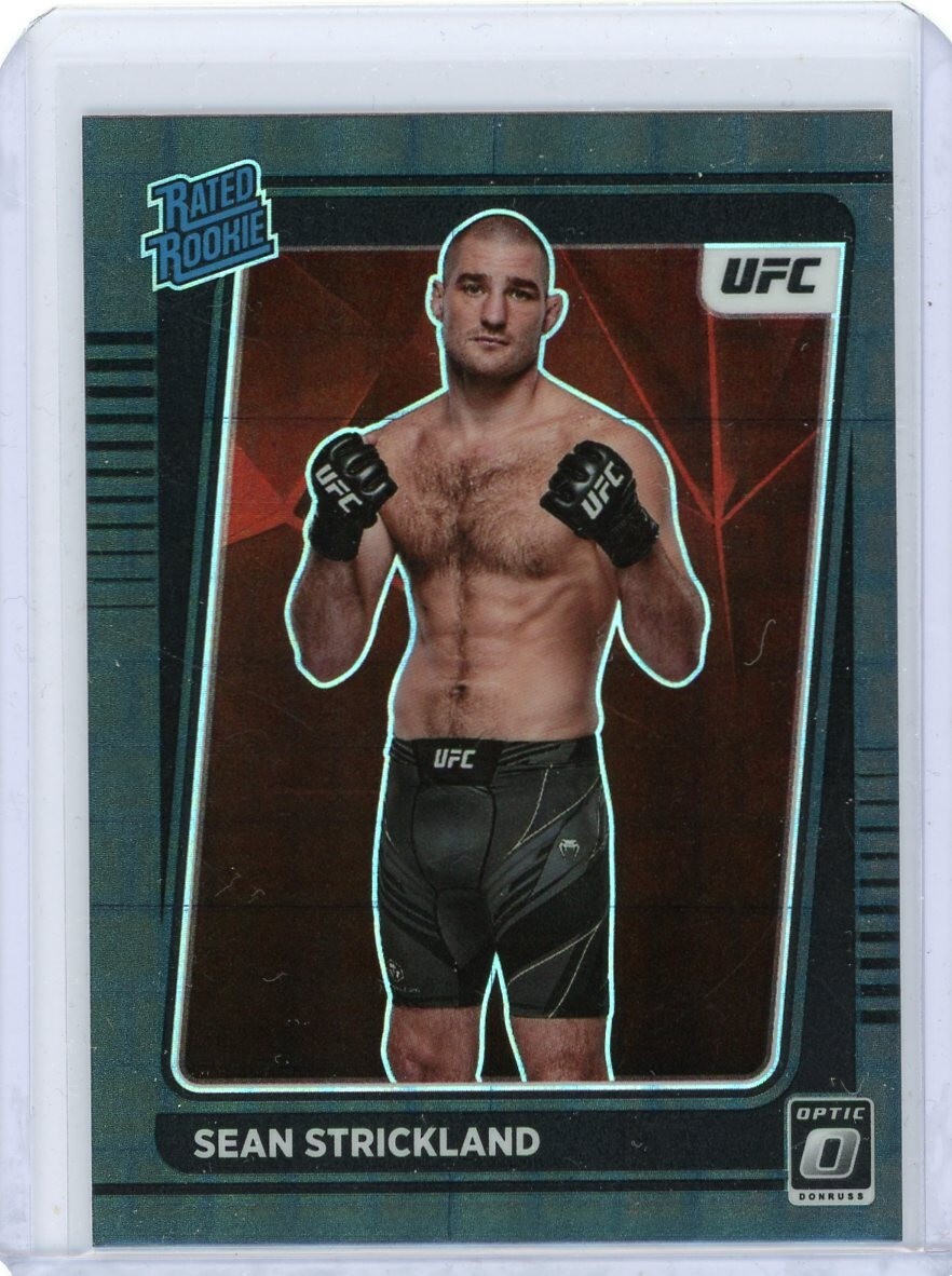 2022 Donruss Optic UFC Black Pandora Prizm Rookie #111 Sean Strickland