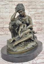 Museum Quality Mother and Child Bronze Sculpture by Carrier Belleuse Artwork
