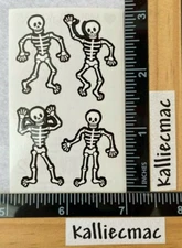 Mrs Grossman SKELETONS Stickers HALLOWEEN HARD TO FIND 1/2 STRIP