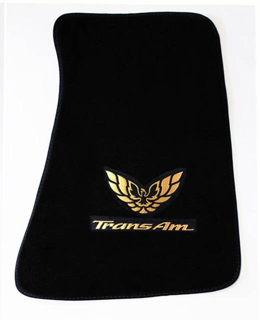 NEW! FLOOR MATS 19701981 PONTIAC FIREBIRD Embroidered Double Logo Gold