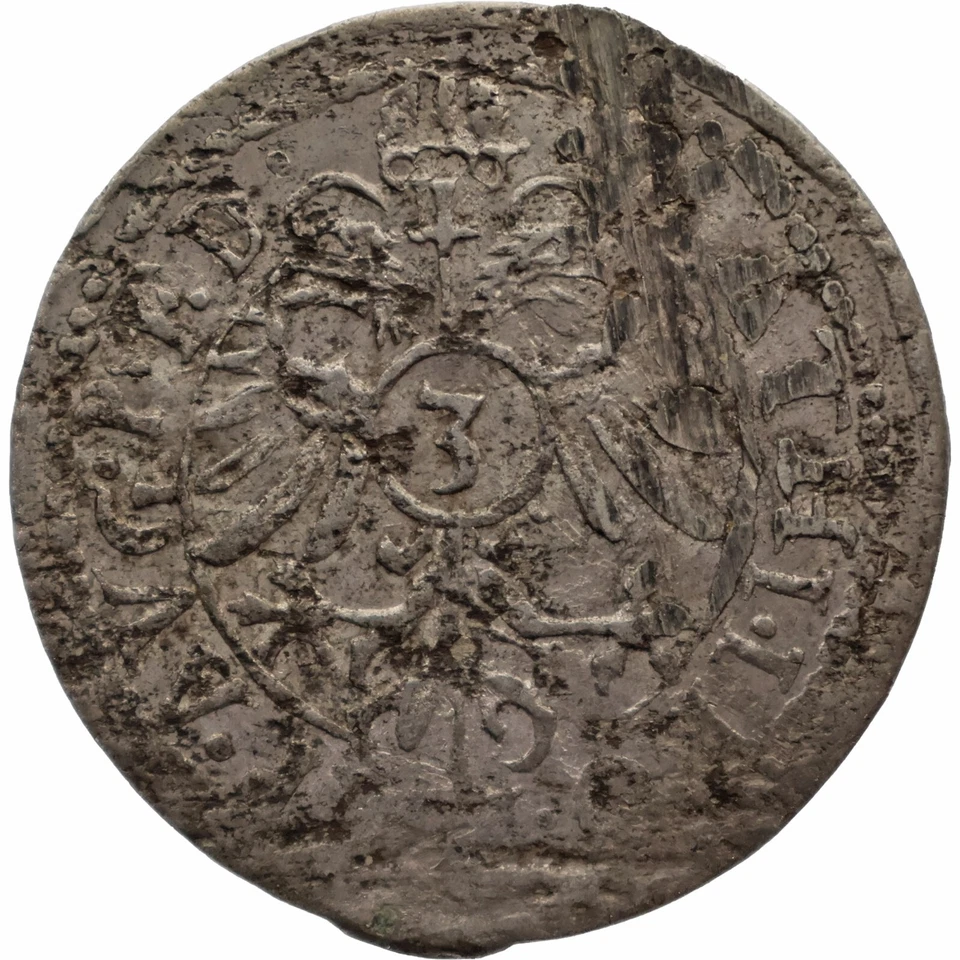 1612-1619 3 Kreuzers John II the Younger Palatinate-Zweibrücken Coin (MO3966-) - Image 2 of 2