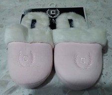 CHAPS Womens size Small 5-6 Pink Slippers NWT