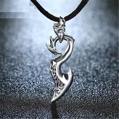 925 Sterling Silver Dragon Pendant For Men Inlaid Black Onyx Natural Stone 