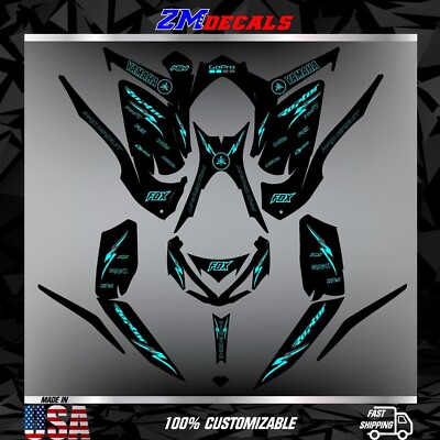 Kit Déco Stickers Yamaha Raptor 700/700R (2013-2024) - Autocollants Orange Vinyle
