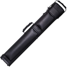 OKKO Billiard Pool Cue Hard Deluxe Case Faux Crocodile Leather Black 3x5