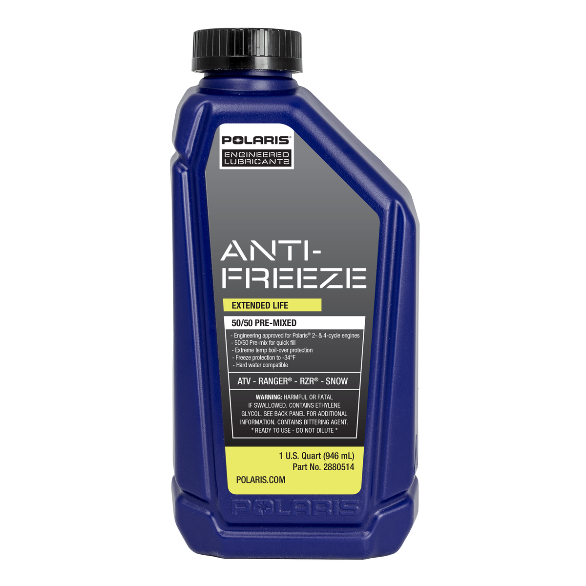 Polaris 1 Qt Antifreeze Coolant 50/50 Premix for Snowmobile