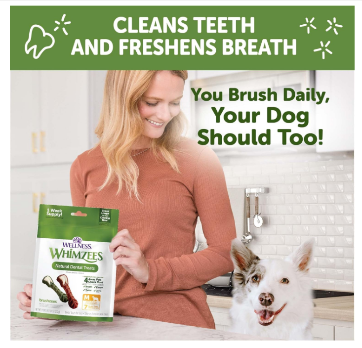 WHIMZEES by Wellness Value Box Natural Dental Chews for Dogs Clean