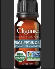 Cliganic USDA Organic Eucalyptus Essential Oil, 100% Pure | Natural Aromatherapy