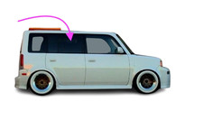 Fits: 2004-2007 Scion XB 4D Utility Passenger Side Rear Right Door Window Glass