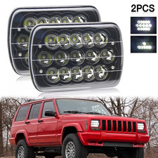 For Jeep Cherokee Xj 1984-01 Wrangler Yj 1986-95 7x6 Pair Led Headlights Hi-lo For Jeep Cherokee Xj 1984-01 Wrangler Yj 1986-95 7x6 Pair Led Headlights Hi-lo