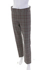 Avenue Montaigne Womens Plaid Printed Elastic Waist Dress Pants Black Size 8 — photo 2