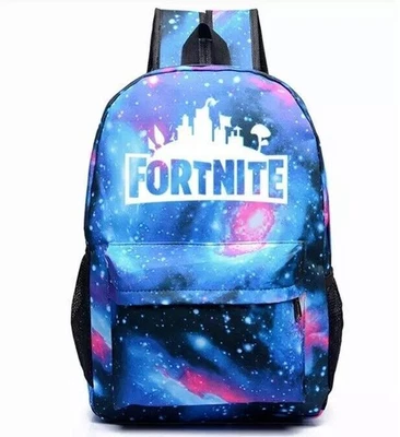 UK Galaxy Fortnite School Bag Backpack Battle Royale Rucksack Boys Girls Kids