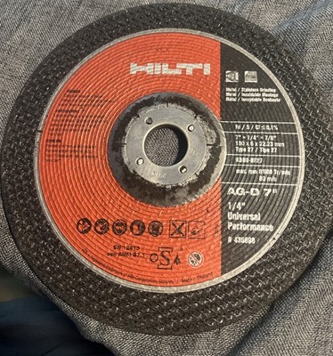 Hilti  Cutting Disc: AC-D 7'' Universal Performance 7  x 1/4 x7/8
