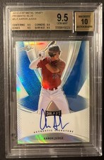 2013 Aaron Judge Leaf Metal Draft Prismatic RC Refractor Auto Blue /25 BGS 9.5