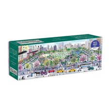 Michael Storrings Cityscape 1000 Piece Panoramic Puzzle by Galison
