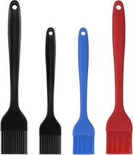 Silicone Basting Pastry Brush Set 4 Pack, Multicolor
