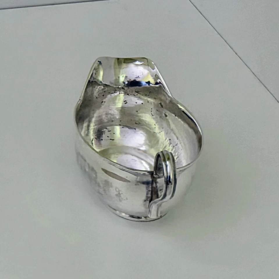 Barco de salsa de plata esterlina .925 - 5,9 oz bote de salsa vintage - vajilla clásica Foto 4 de 4