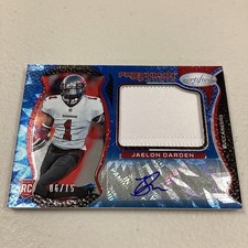Jaelon Darden - 2021 Certified Freshman Fabric Rookie 4 Color Patch Auto RPA /15
