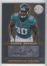 2012 Totally Certified Platinum Gold 10/25 Andre Branch #102 Auto 0a1