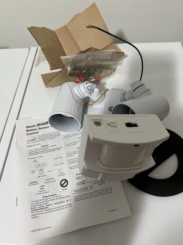 Heath Zenith Motion Sensor Security Light SL-5411-GR-A 150 Detection Zone NEW - Image 4 of 4