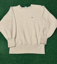 Vintage 80s Made In USA Champion Reverse Weave Blank Crewneck Sweater Sz Medium