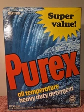 Purex Liquid Laundry Detergent Vintage New Sealed Giant Size 2lb 10 Oz Rare Box