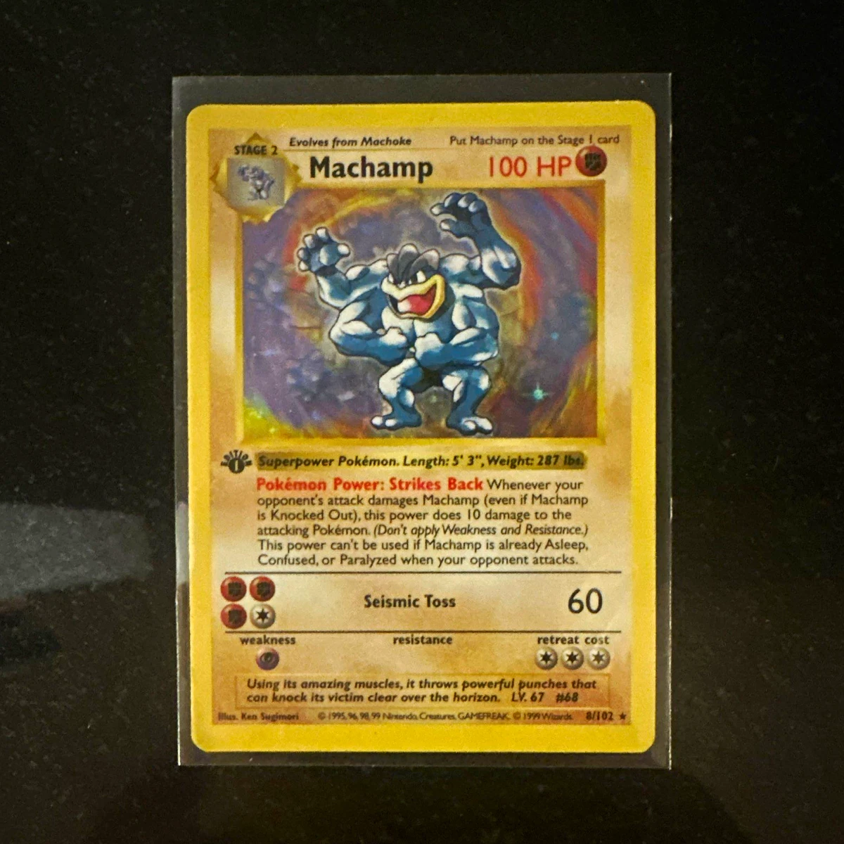 Machamp Pokémon TCG Shadowless Individual Collectible Card Game
