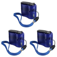 3X Dinamo A Manovella di Emergenza USB per Caricabatterie Universale Carica3360