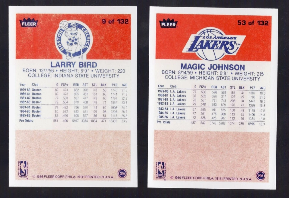2 REPRINTS 1986 THE LARRY BIRD AND MAGIC JOHNSON SHOW MICH STATE INDIANA STATE - Image 2 of 2