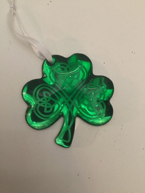 Irish, Hallmark 2019 Luck of the Irish Emerald Glass Ornament