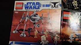 LEGO Star Wars 75016 Homing Spider Droid + 7681 and 75015 NOT COMPLETE