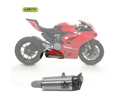 2 Exhaust Mufflers Arrow Works Titanium Ducati Panigale V2 2020 > 2023