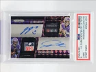 J.J. MCCARTHY JORDAN ADDISON 2025 PRIZM PATCH BLACK FINITE AUTO 1/1 PSA 9 Q4078