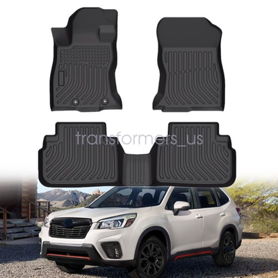 #ad TPE 3D Model Floor Mats Liner 3PCS For 2019 23 Subaru Forester All Weather NEW $61.49