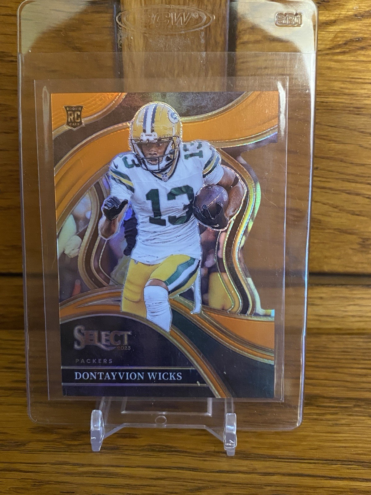 2023  Select - Club Level Dontayvion Wicks #271 Orange Prizm Die-Cut /399 (RC)