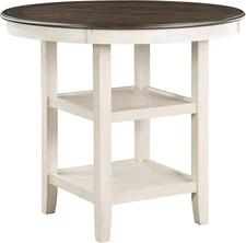 42-Inch Dia. round Counter Height Table for 4 People, Counter Height Dining Tabl