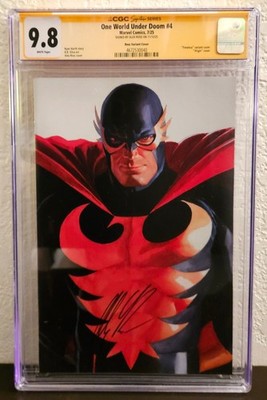 One World Under Doom #4 CGC 9.8 Signature Series Alex Ross Timeless Nighthawk