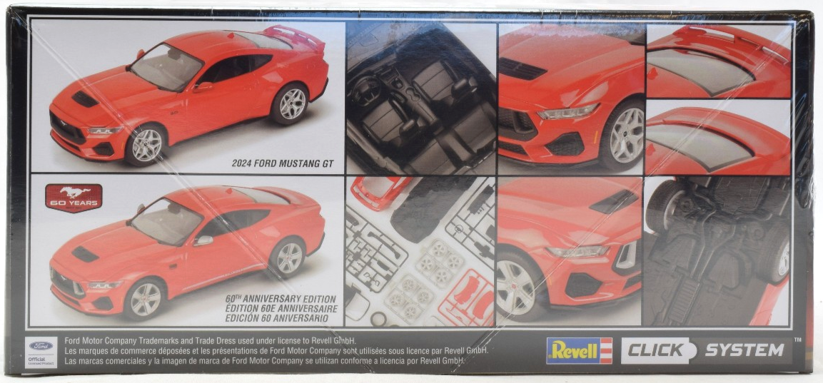 Revell 2024 Ford Mustang GT - Click System 1/25 Plastic Model Car