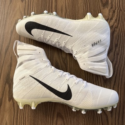 Nike Vapor Untouchable 3 Elite Flyknit Football Cleats Size 12.5 AO3006-100 Nike Vapor Untouchable 3 Elite Football Cleats White AO3006  main image 4