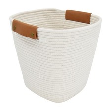 Better Homes  Gardens Large White Cotton Rope Basket