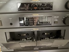 Toshiba Stereo HiFi Sound System Amp CD Tuner Vinyl Record Turntable Tape Decks