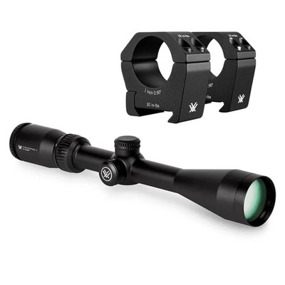 VORTEX Crossfire II 4-12x44 Dead-Hold-BDC 1in Scope w/Sport 1in Medium Rings