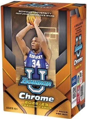 2022-23 Bowman University Chrome Basketball Blaster Box