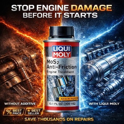 Liqui Moly MoS2 Anti-Friction Engine Treatment | 300 ml | Oil.