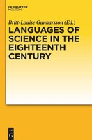 Languages Of Science In The Eighteenth Century, Britt-Louise Gunnarsson