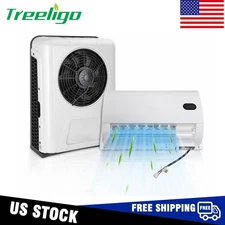 12V Electric Split Air Conditioner AC Kit Fit for Cab Semi Truck Bus Caravan RV