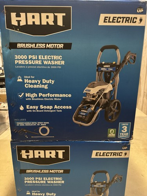 #ad Hart HW143011VNM 3000PSI 1.1 GPM Cold Water Electric Pressure Washer Brushless $249.99