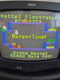 Burgertime for Intellivision CIB/Complete W/Overlays - Tested & Working!
