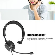 Telephone Headset USB SingeEar Telephone Headset With Mic And Audio Control New